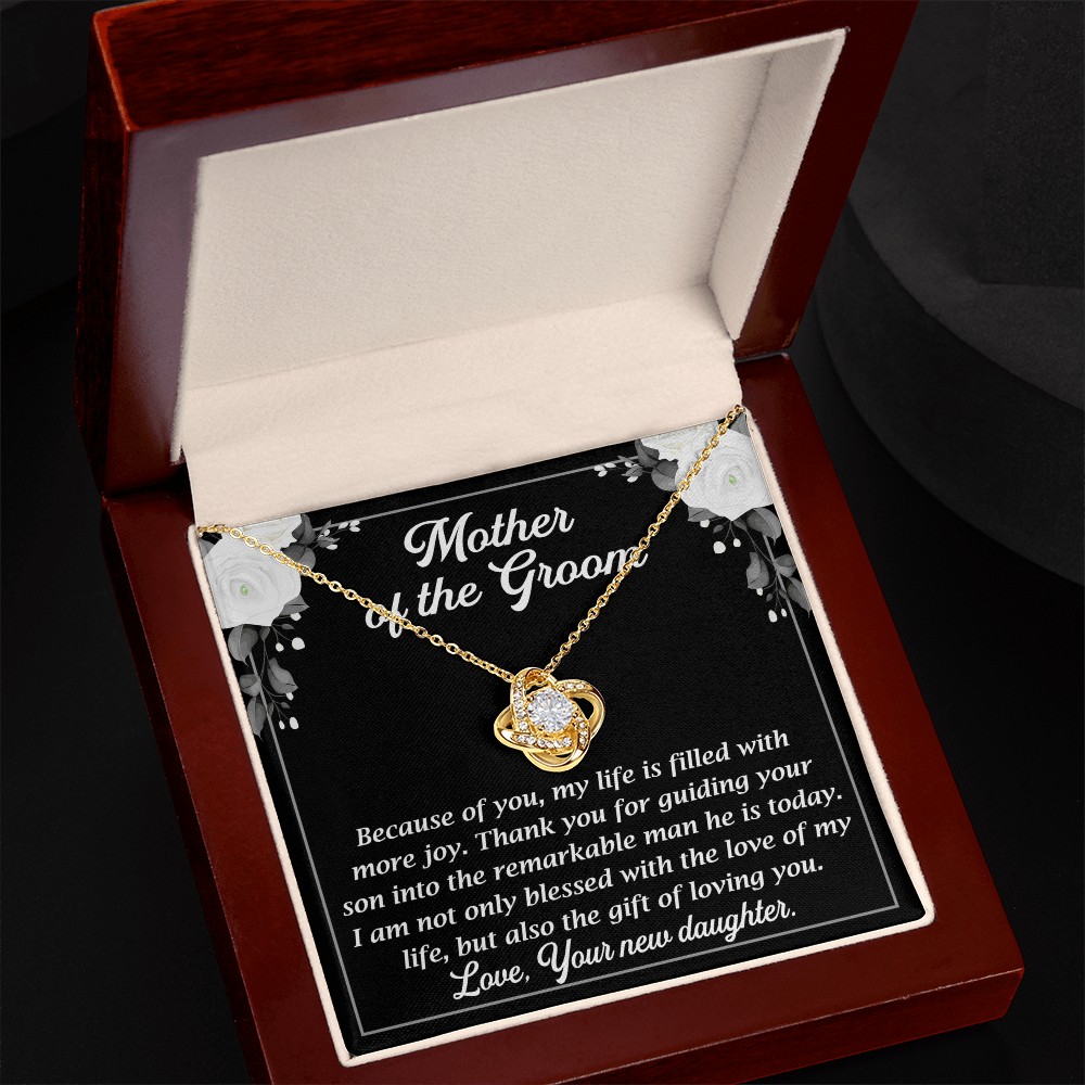 Necklace for mother's of the groom with Message Card and GIft boxNecklace for mother's of the groom with Message Card and GIft box