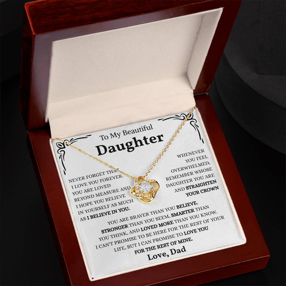 To My Amazing Daughter - the Most Beautiful Chapters of My Life - Necklace