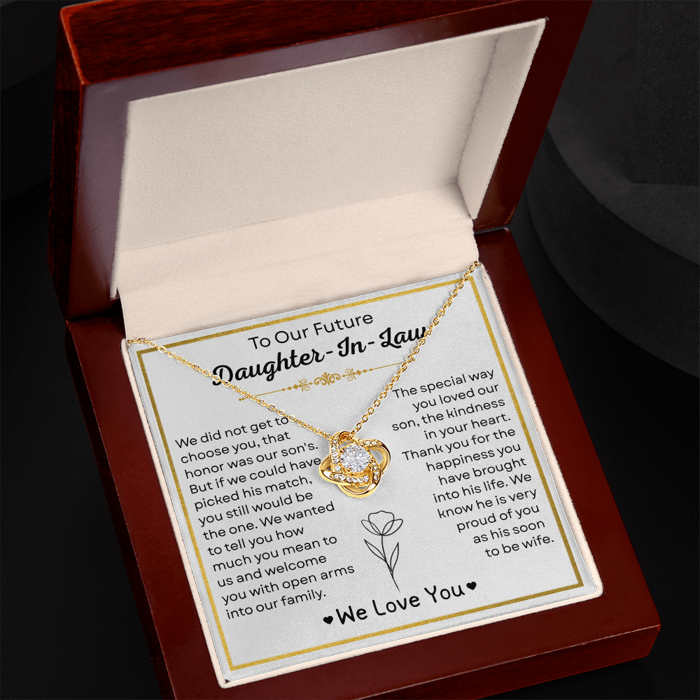 To My Future Daughter-in-law Necklace - Welcoming You to the Family