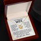 To My Beautiful Wife - I Married You Because I Can't Live Without You - Necklace