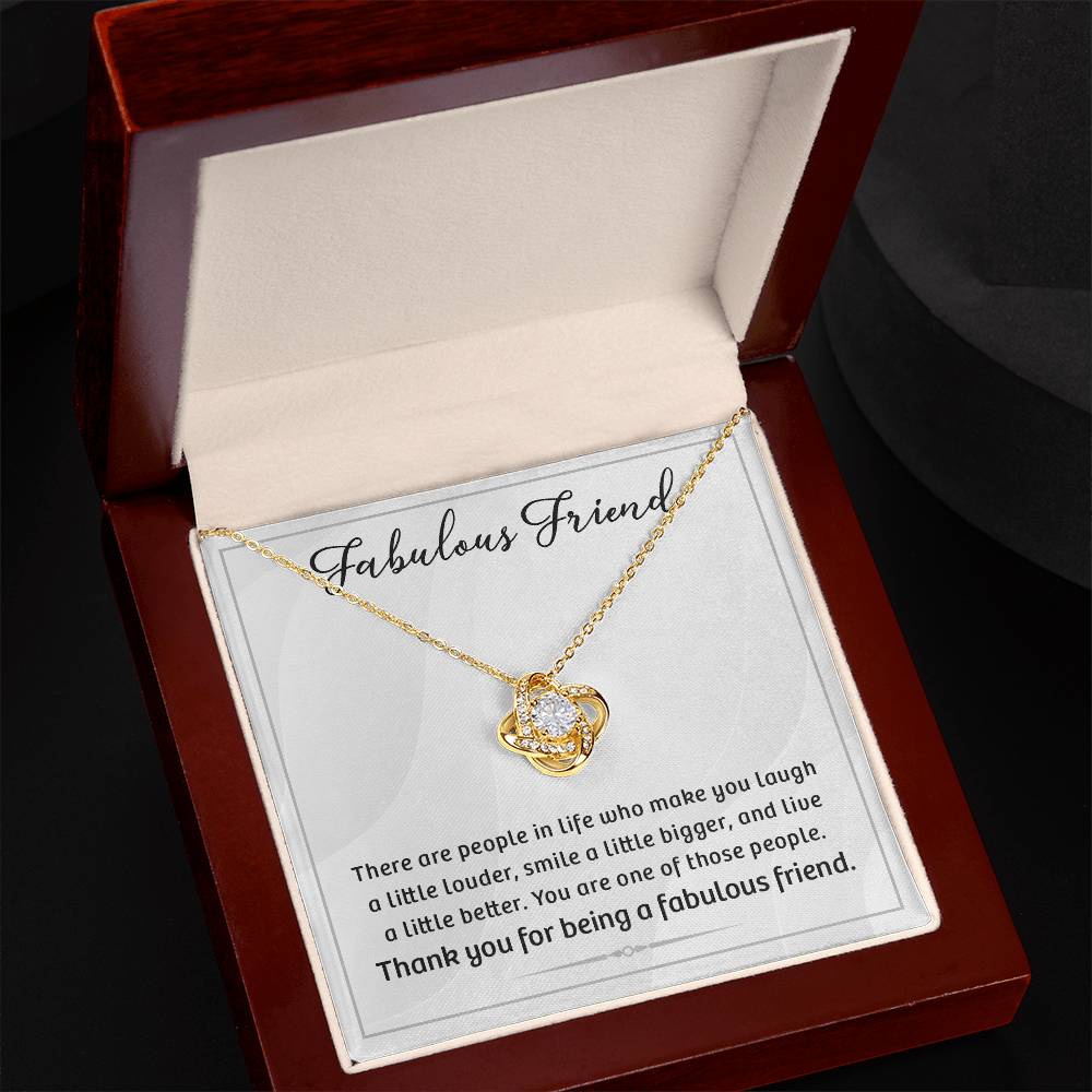 Love Knot Friendship Necklace - A Fabulous Gift for Friends - Meaningful Jewelry to Celebrate Special Bonds and Cherish Memories Together