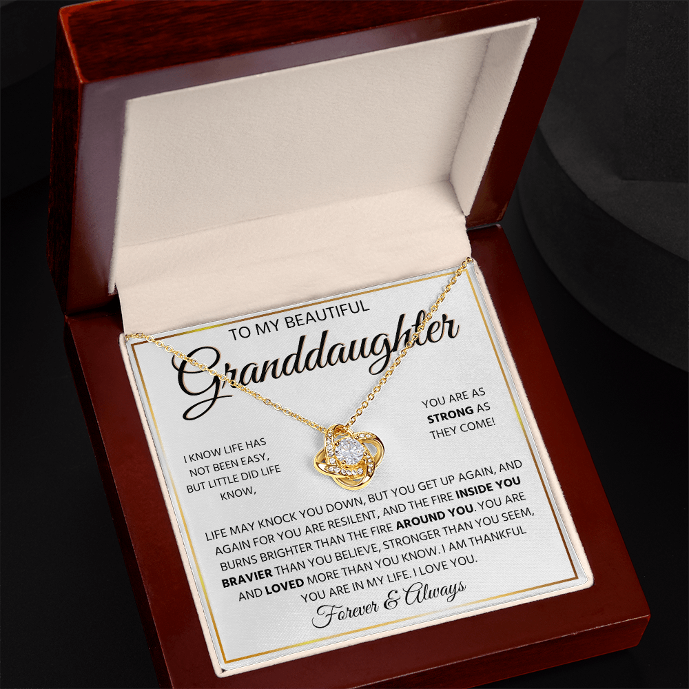 To My Granddaughter | Always Keep Me in Your Heart | Forever Love Necklace