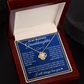To My Granddaughter - Feel My Love - Love Knot Necklace