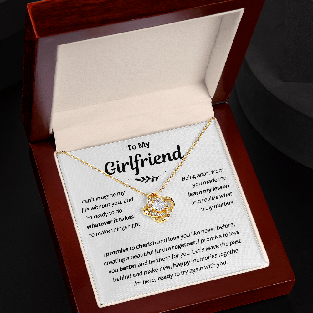 Girlfriend Necklace From Boyfriend, to My Love Necklace, Valentine Gifts