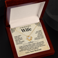 To My Beautiful Wife - Thank You for Being a Great Life Partner - Necklace