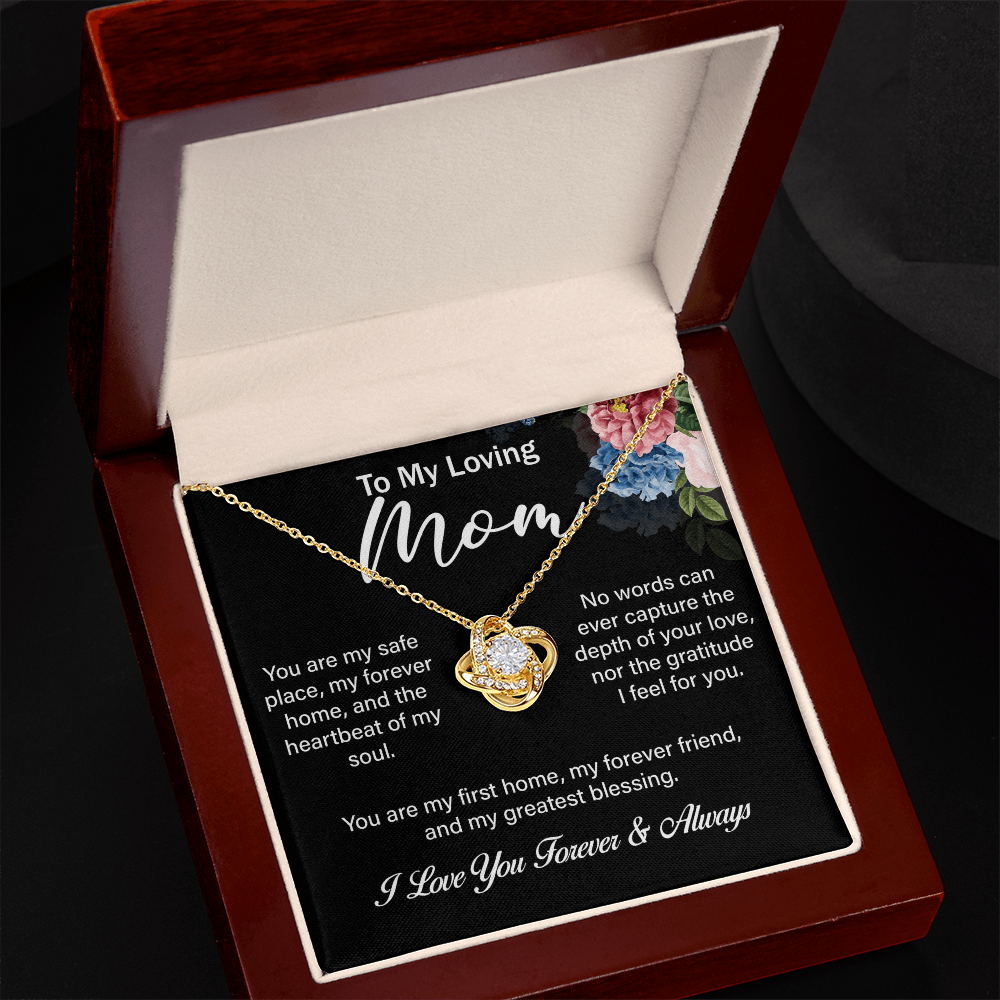 Love Knot Necklace – A Timeless Gift for Mom, Symbolizing an Eternal Bond