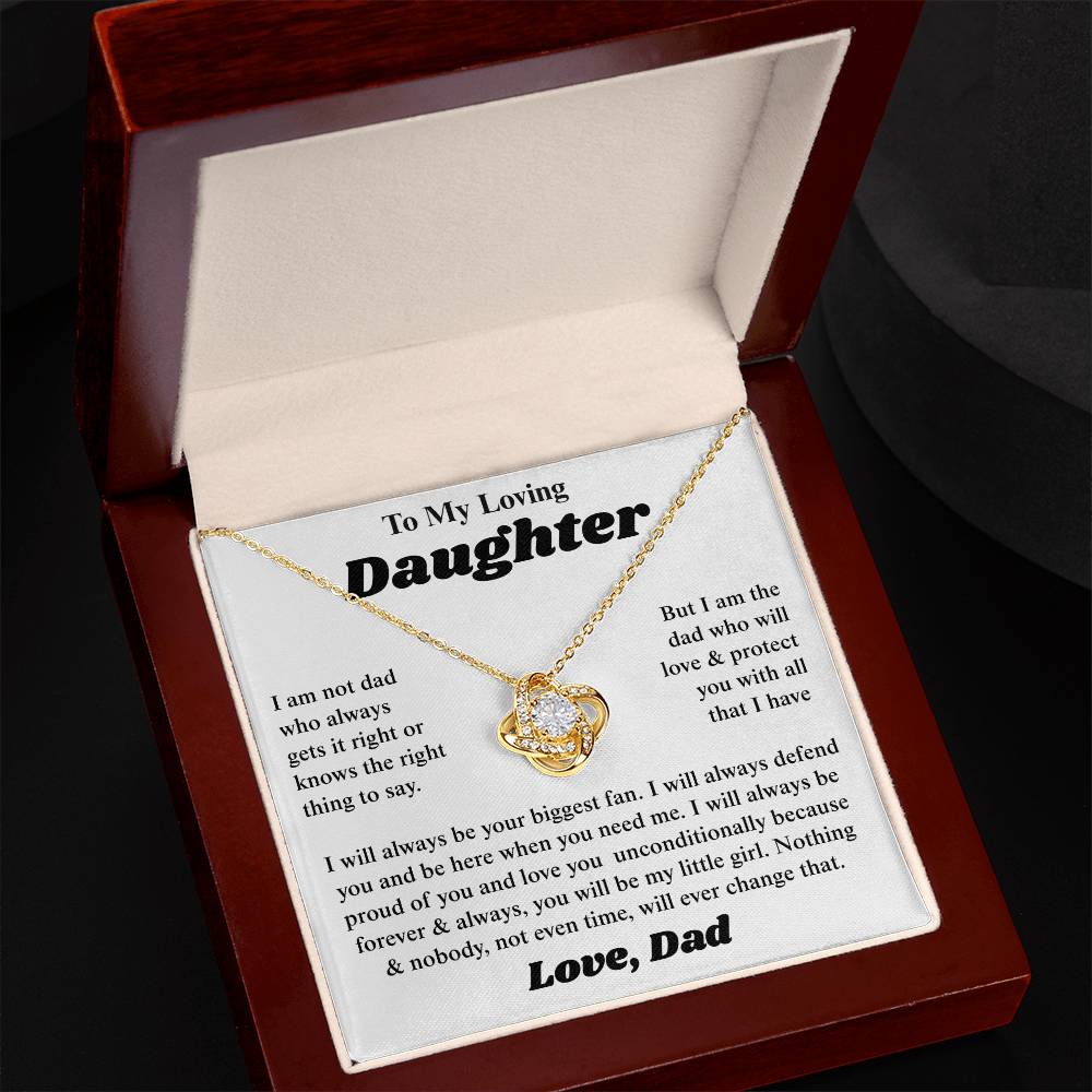 To My Daughter I Am So Thankful to Have You as a Daughter, Necklace