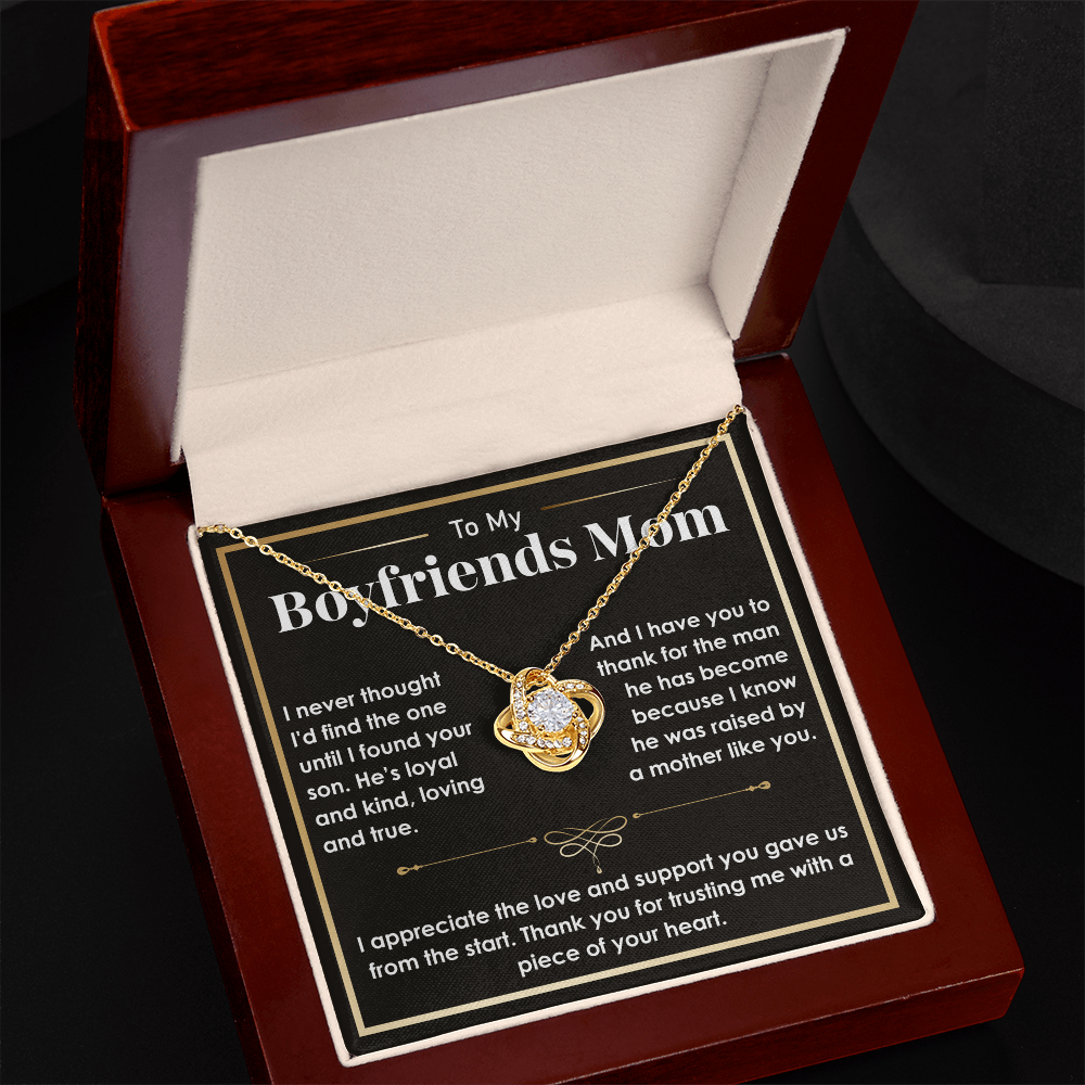 To My Boyfriend's Mom Necklace – A Sentimental Gift to Express Gratitude and Love, Perfect Gift for Boyfriend's Mom