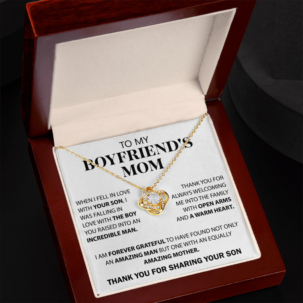 To My Boyfriend's Mom Necklace – Unique Gift Idea for Boyfriend's Mom