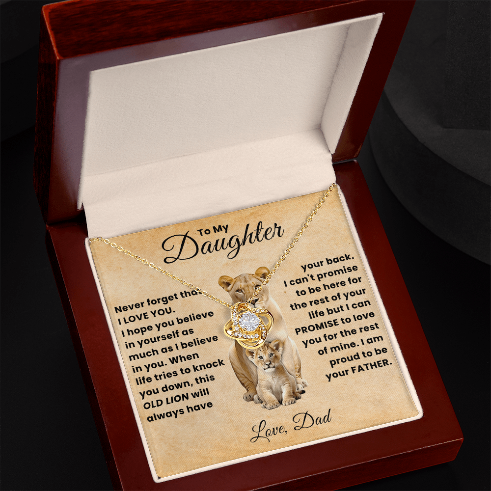 To My Beautiful Daughter Necklace From Mommy, Perfect for Mother's Day