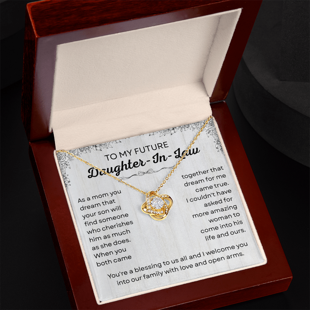 Future Daughter-in-law Wedding Gift - Love Knot Jewelry for Bride