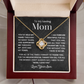To My Loving Mom - This Necklace is a Small Token of My Love