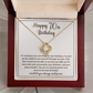 Happy 70th Birthday, Women Birthday Necklace With Elegant Box