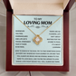 To My Loving Mom - You Are the Heartbeat of Our Family - Necklace for Her