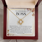Best Boss Ever Gift for Women Boss Day Gift - Love Knot Necklace