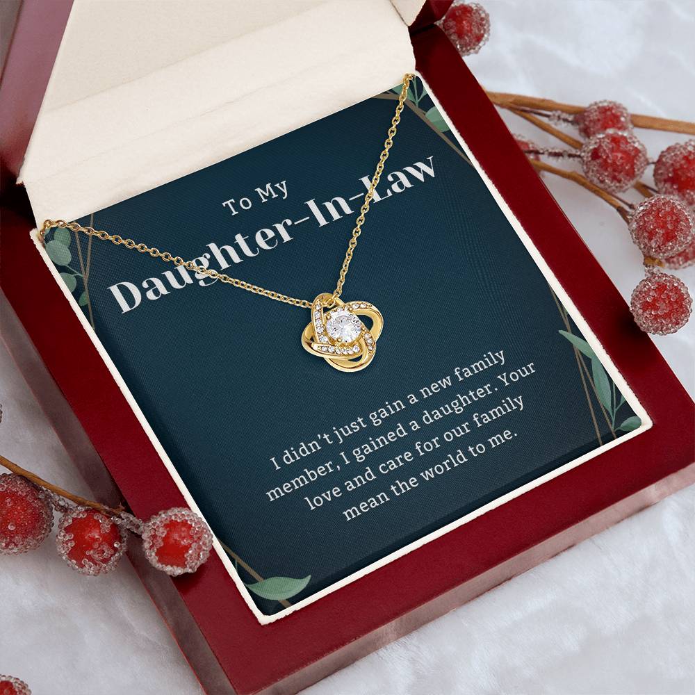 To My daughter in law Gifts, daughter in law necklace wedding, To my daughter in law birthday gifts for women, Christmas, valentine days wedding