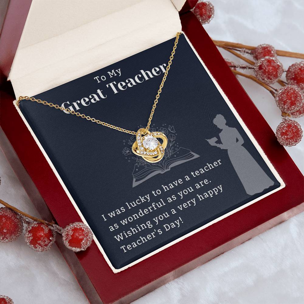 Teacher Necklace, To My Teacher Gift Necklace, Meaning Gift For Teacher With Sentimental Message Card, Teacher Gift, Jewelry For Teacher