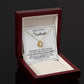 To My Loving Soulmate Love Knot Necklace, 14K White Gold Finish, 18K Yellow Gold Finish