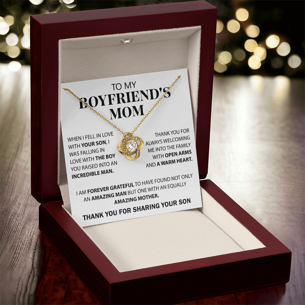 To My Boyfriend's Mom Necklace – Unique Gift Idea for Boyfriend's Mom