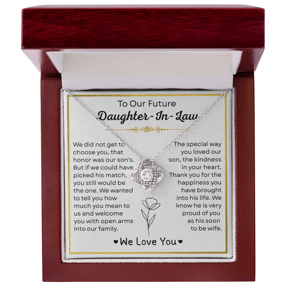 To My Future Daughter-in-law Necklace - Welcoming You to the Family
