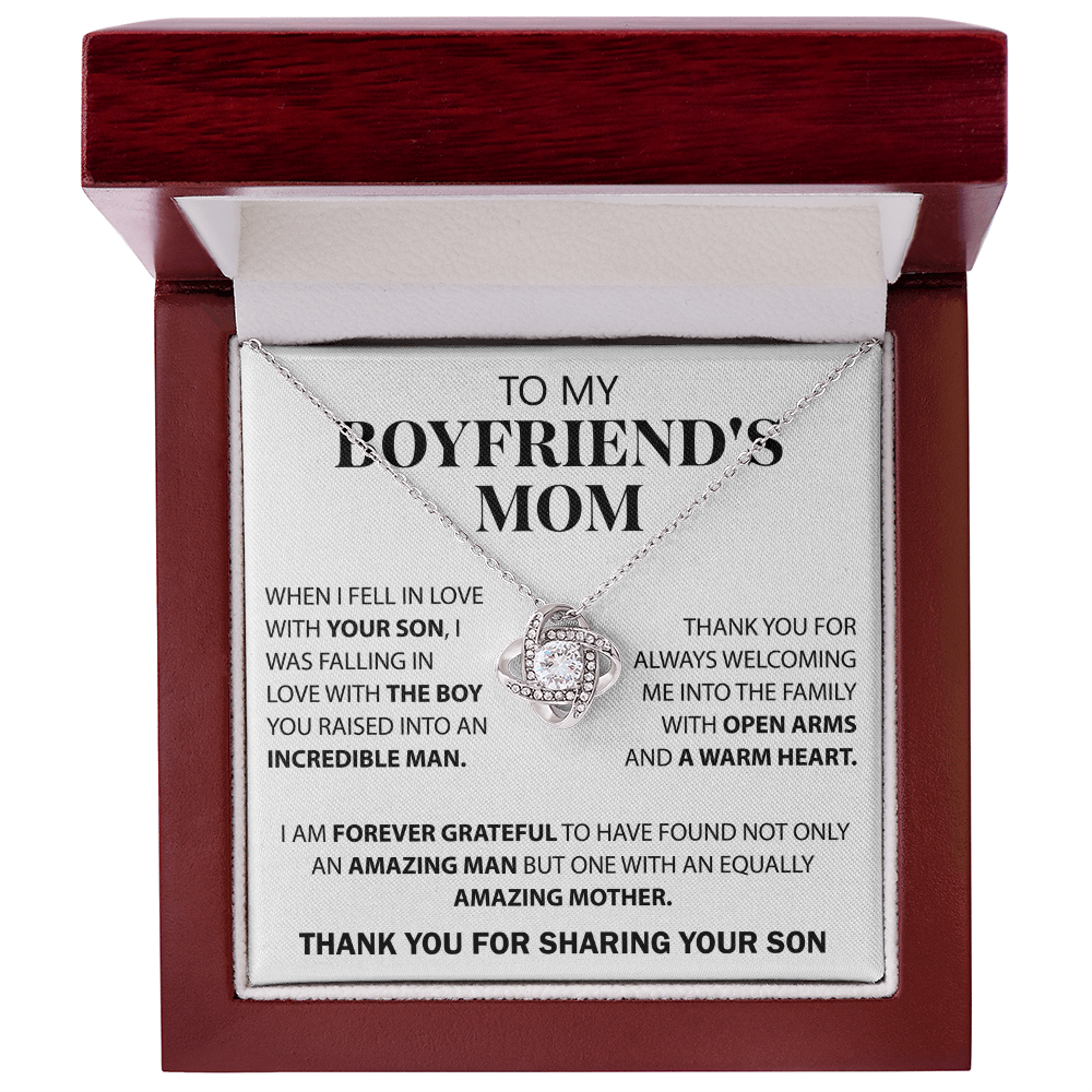 To My Boyfriend's Mom Necklace – Unique Gift Idea for Boyfriend's Mom