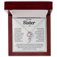Sister Necklace From Brother, Jewelry for Sisters From Sister
