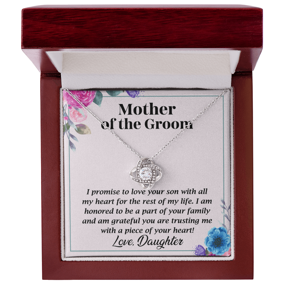 Necklace for mother's of the groom with Message Card and GIft boxNecklace for mother's of the groom with Message Card and GIft box