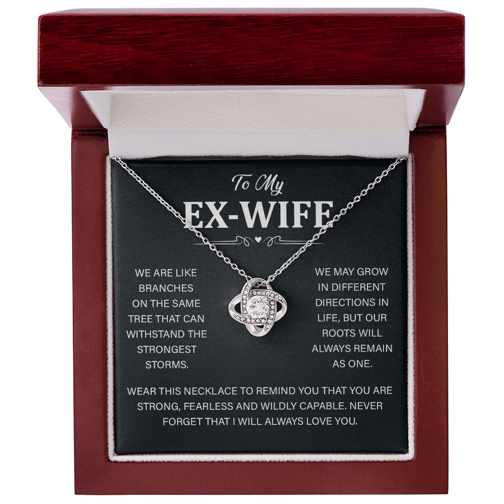 Best Ex Wife Necklace Jewelry for Her Birthday With Gift Box