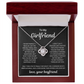 Valentine's Gifts for Girlfriend Necklace From Boyfriend Message Card & LED Box