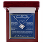 To My Granddaughter - Feel My Love - Love Knot Necklace