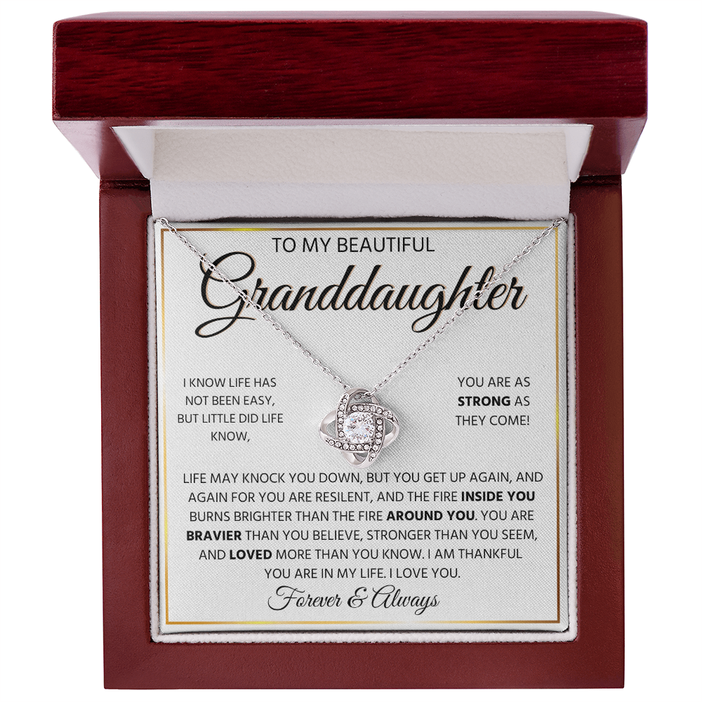To My Granddaughter | Always Keep Me in Your Heart | Forever Love Necklace