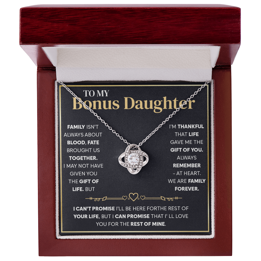 To My Beautiful Bonus Daughter - You Brought Your Unique Sparkle Into Our Family