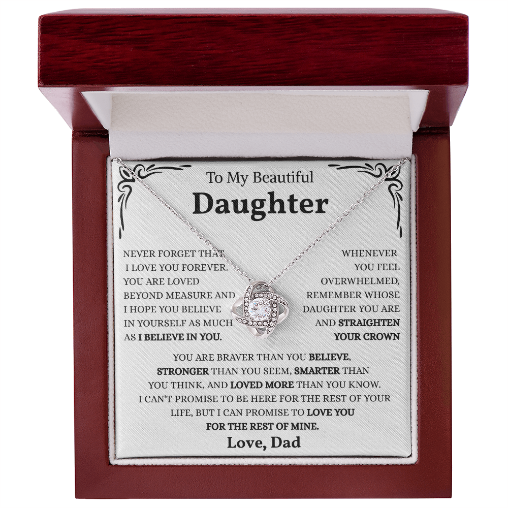 To My Amazing Daughter - the Most Beautiful Chapters of My Life - Necklace
