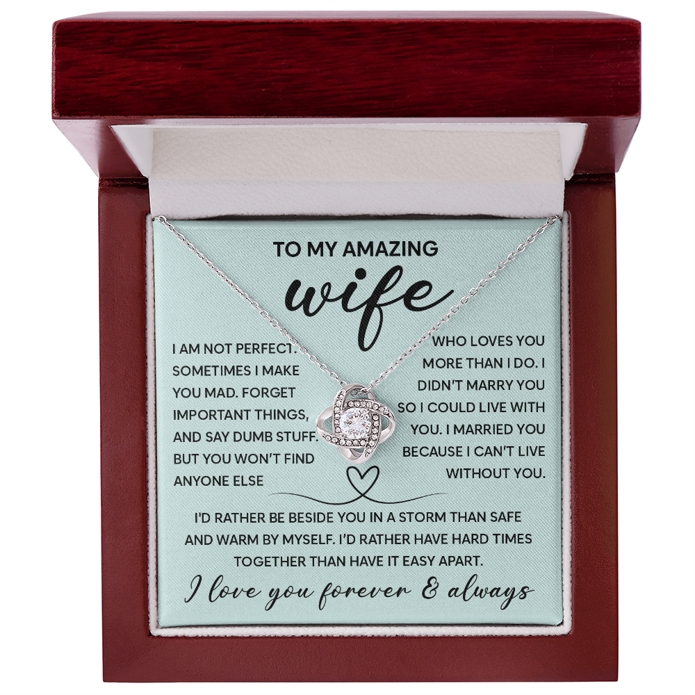 Necklace to My Wife From Husband Forever Love, Gift for Wives