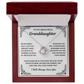 To My Granddaughter - I Will Forever Love You - Necklace