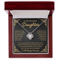 To My Amazing Daughter | I Am Always Right Here in Your Heart | Necklace