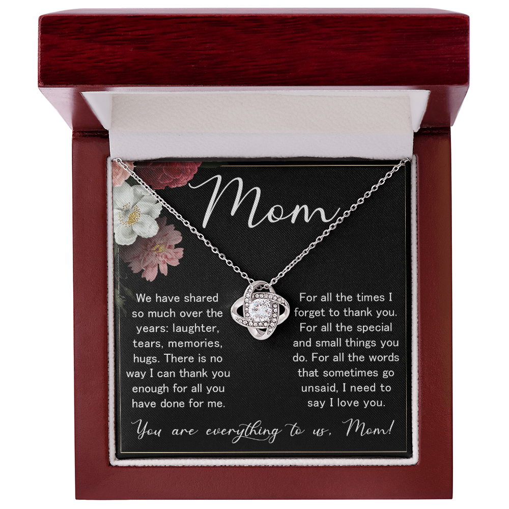 Love Knot Necklace – Meaningful Valentine's Day Gift for Mom