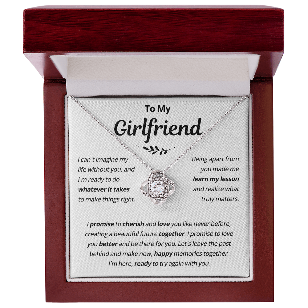 Girlfriend Necklace From Boyfriend, to My Love Necklace, Valentine Gifts