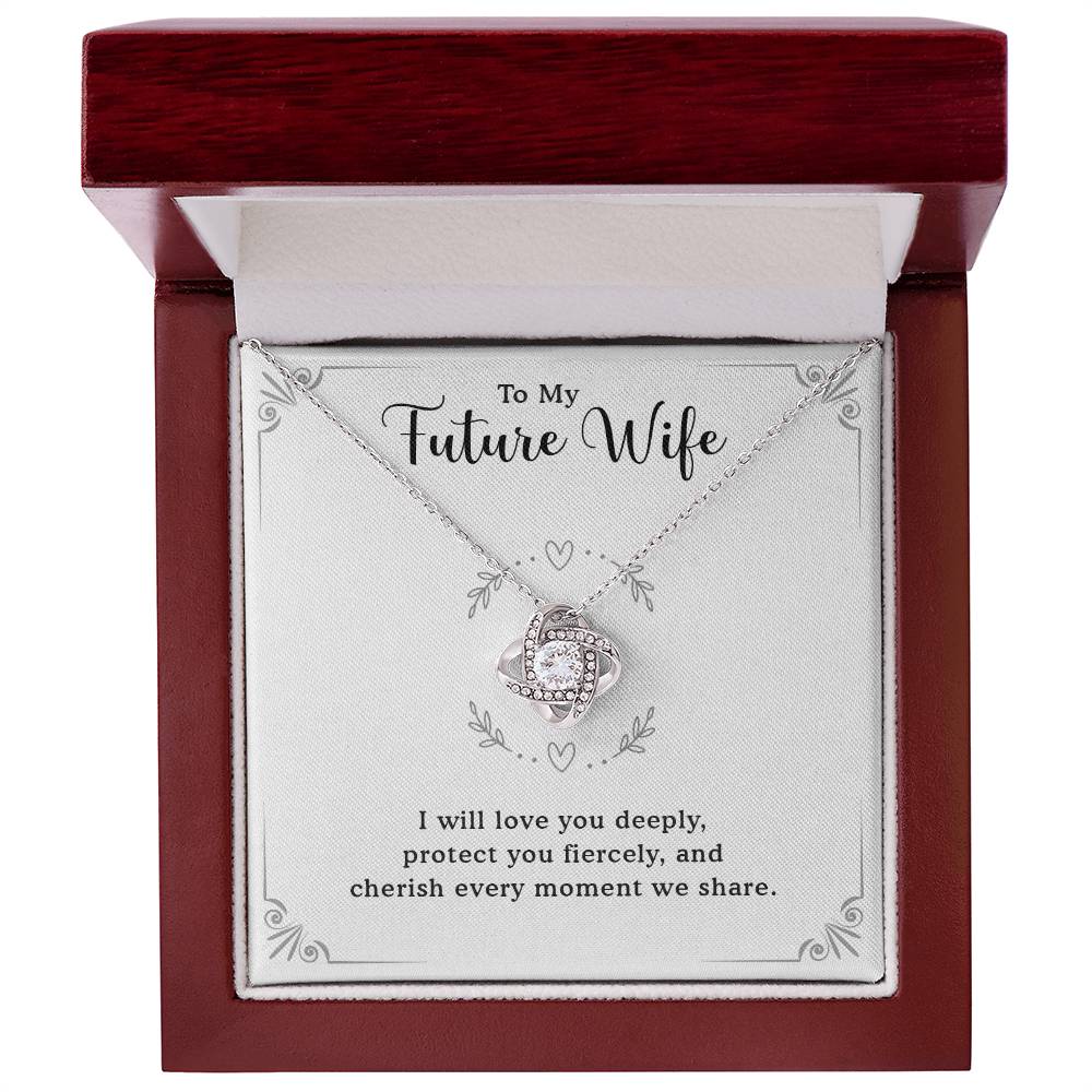 Heart Necklace with Message Card, The Perfect Gift for Fiancé, Future Wife, or Girlfriend - Celebrate Love on Anniversaries, Birthdays, Valentine's, and Mother's Day