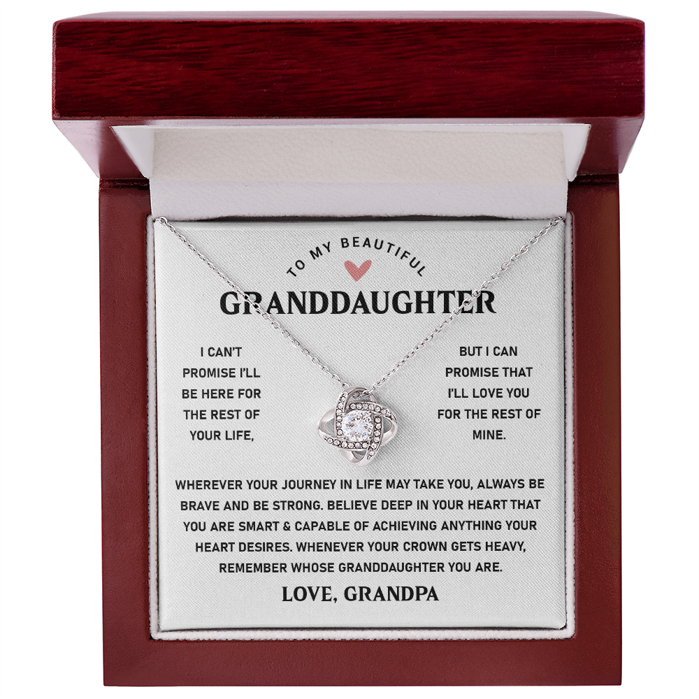 Granddaughter Necklace Pendant Jewelry With Message Card Gift Box