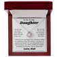 To My Daughter I Am So Thankful to Have You as a Daughter, Necklace