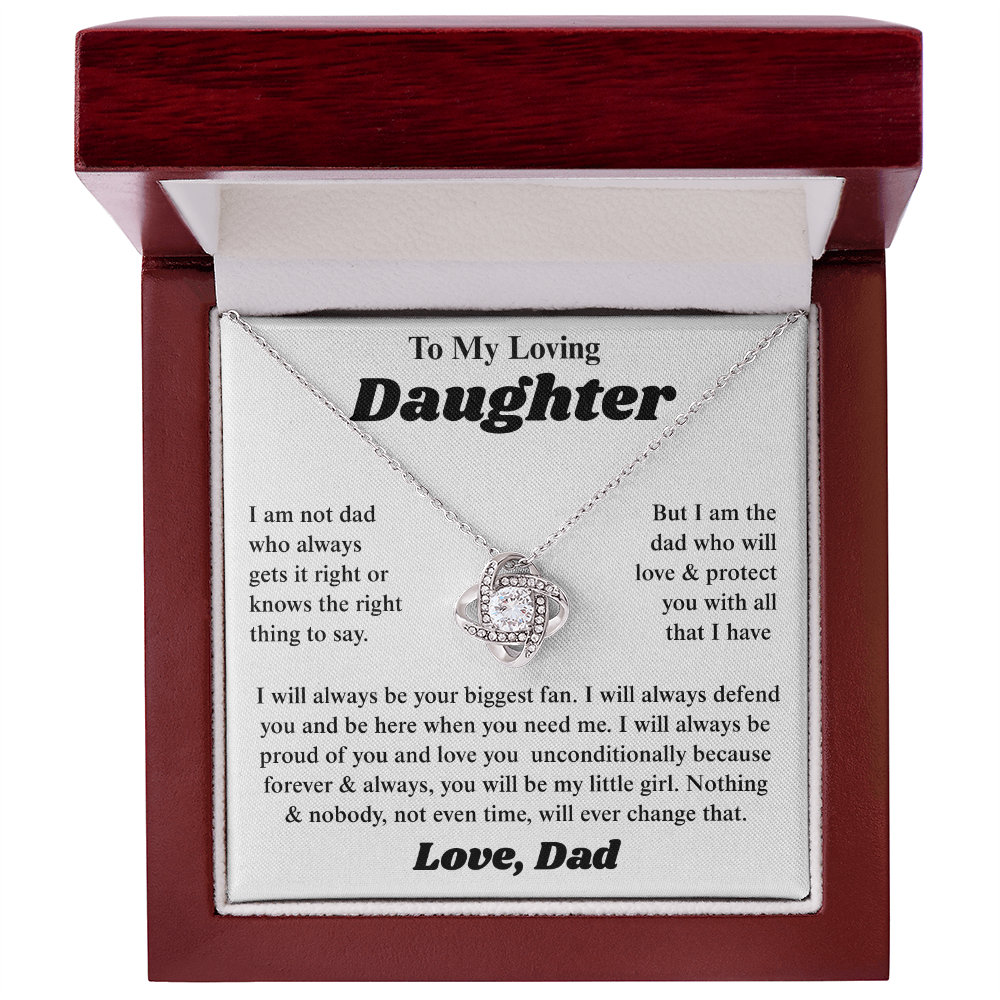 To My Daughter I Am So Thankful to Have You as a Daughter, Necklace