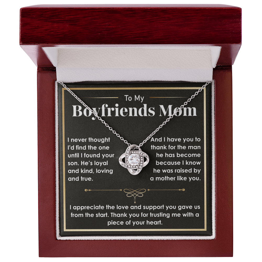 To My Boyfriend's Mom Necklace – A Sentimental Gift to Express Gratitude and Love, Perfect Gift for Boyfriend's Mom