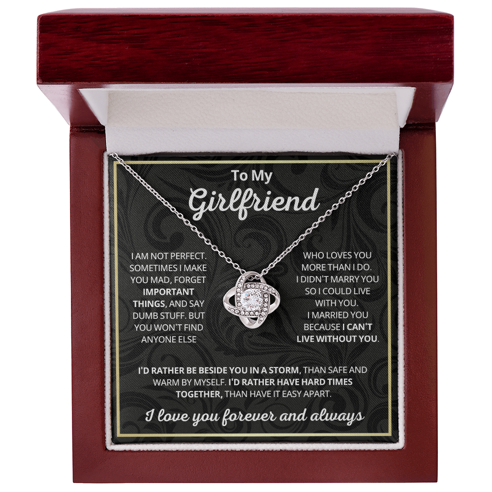 Girlfriend Necklace Gift From Boyfriend on Birthday, Valentine's Day