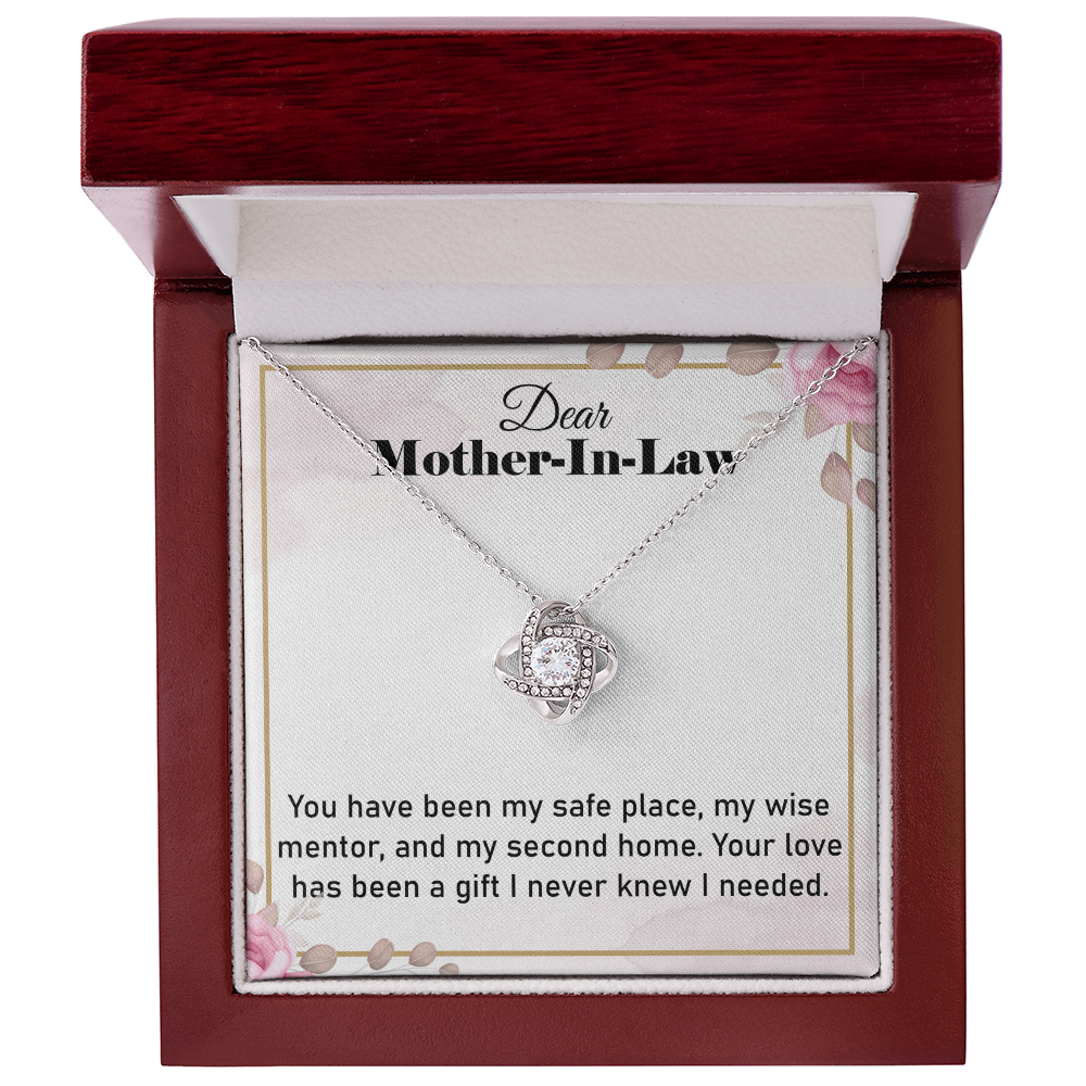 To My Mother in-Law gift, Gifts for Mother-in-Law – Stunning Love Knot Necklace for Special Moments - Gifts idea for Mother in-Law