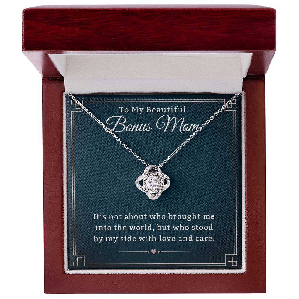 Heartfelt Necklace Gift for a Cherished Bonus Mom, Meaningful Jewelry for Mother's Day, Birthdays & Special Occasions to Show Your Love