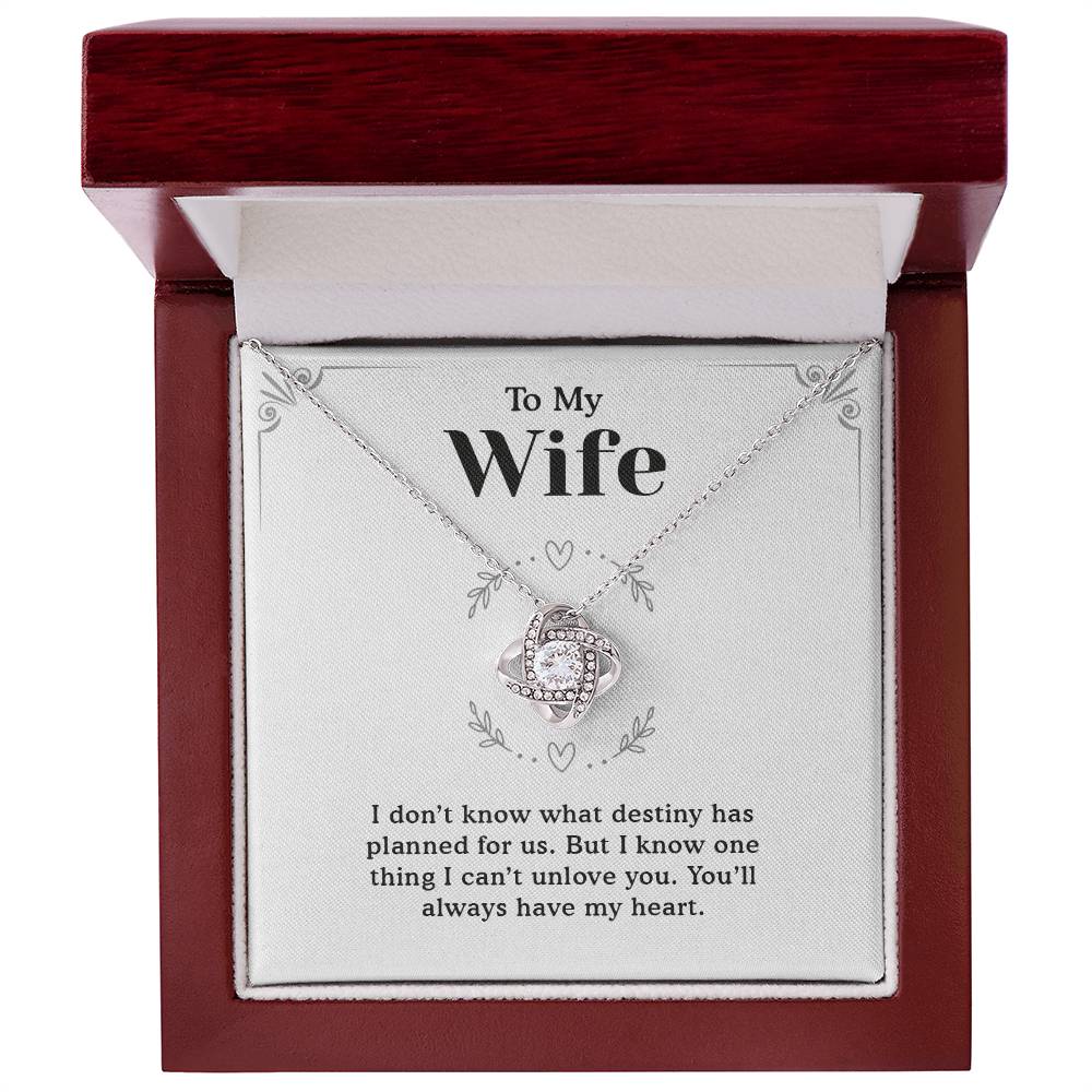 To My Wife Necklace from Husband - Romantic Soulmate Jewelry Gift for Birthday, Christmas, or Anniversary