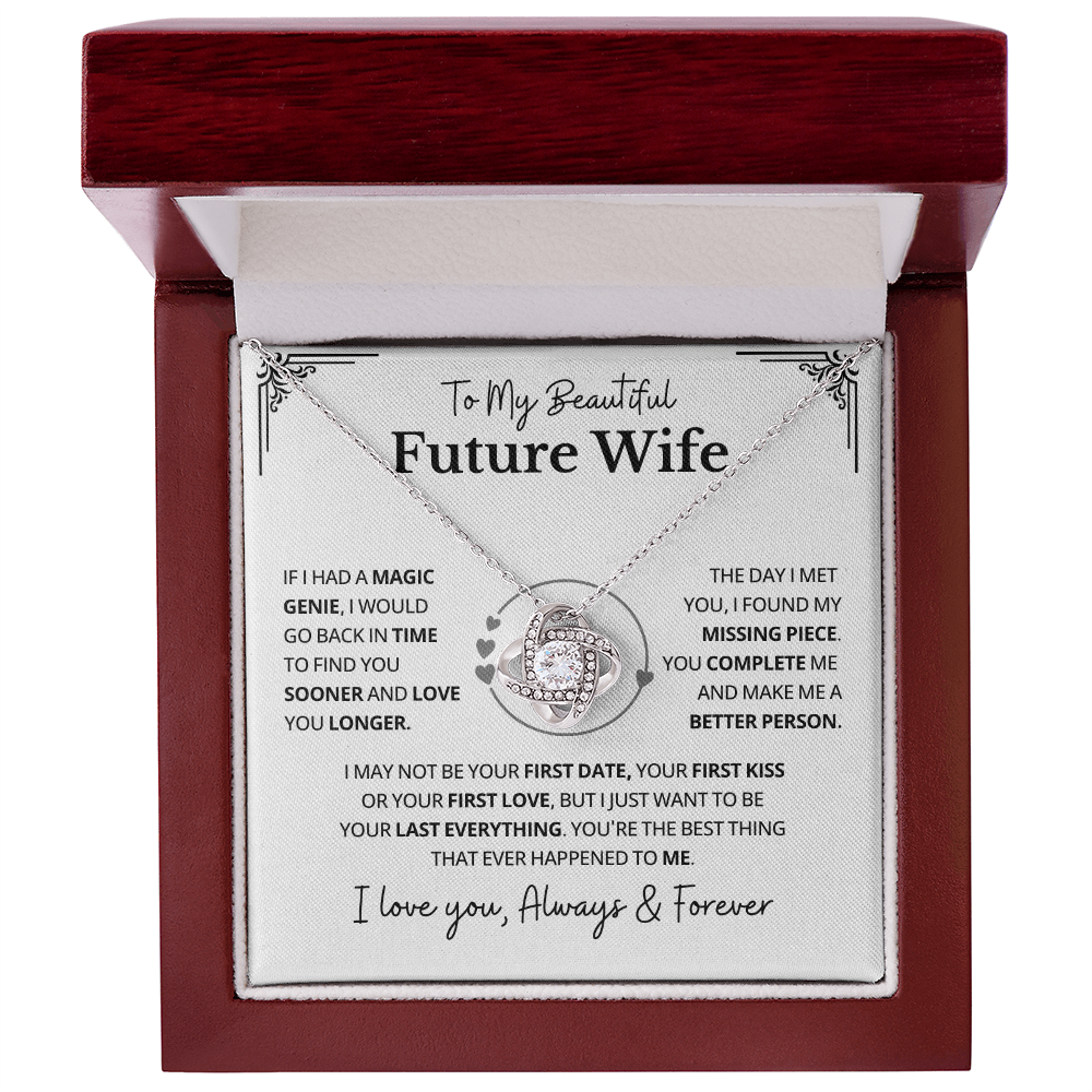 To My Future Wife Necklace From Husband, Valentine's Gifts for Girlfriend