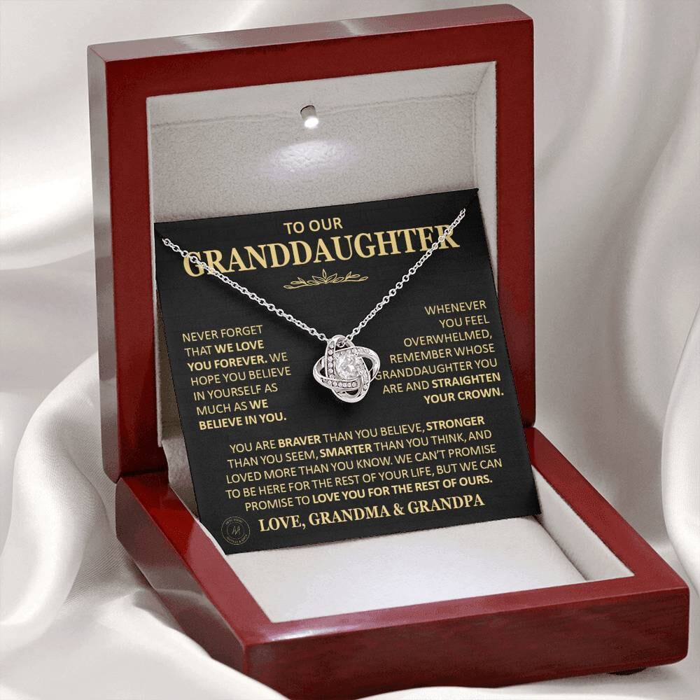 Beautiful Gift for Granddaughter From Grandma and Grandpa Necklace