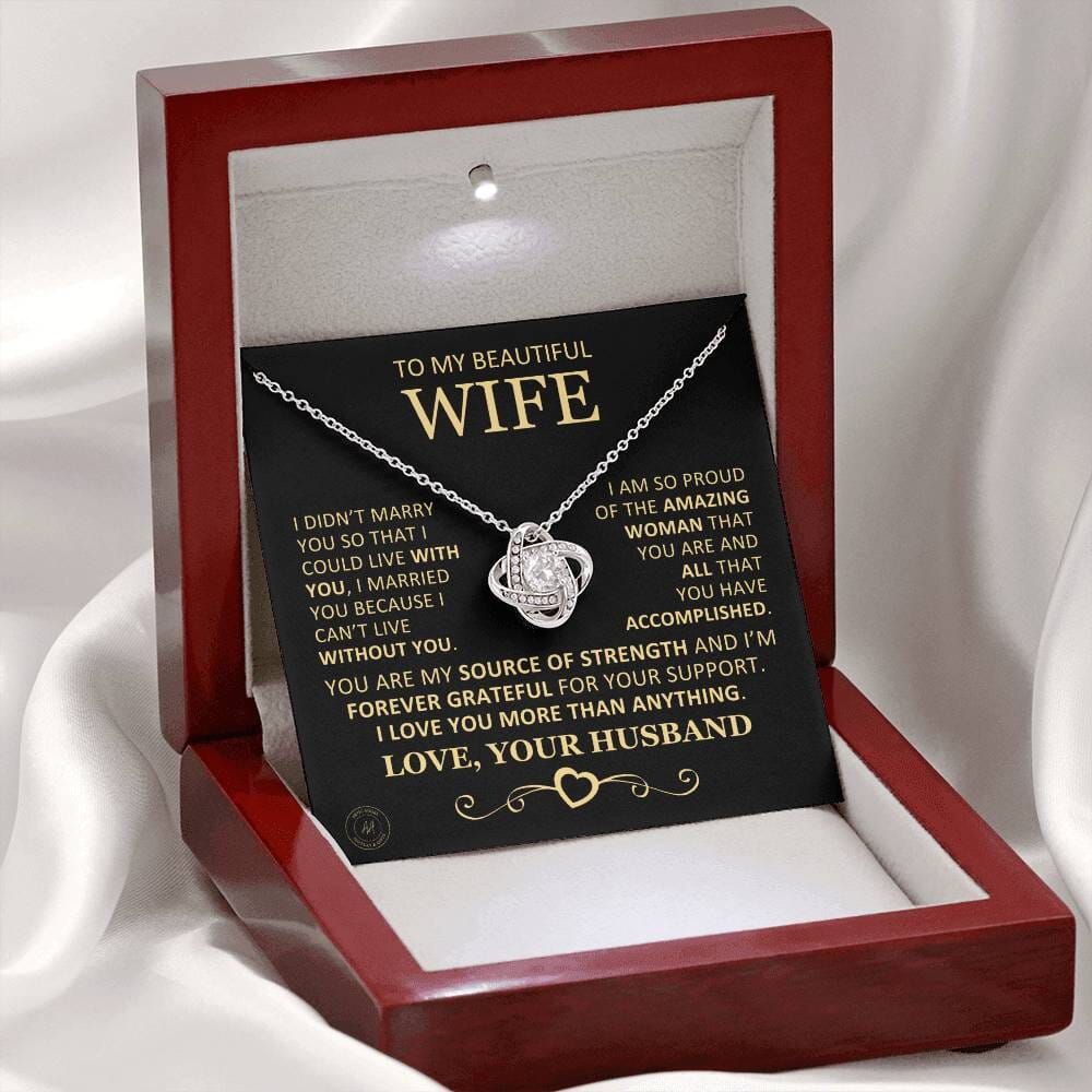 Unique Gift For Wife "I'm So Proud Of The Amazing Woman You Are" Necklace